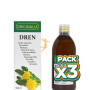 Pack 3x DREN ORIGINALIA JARABE 500Ml. INTEGRALIA