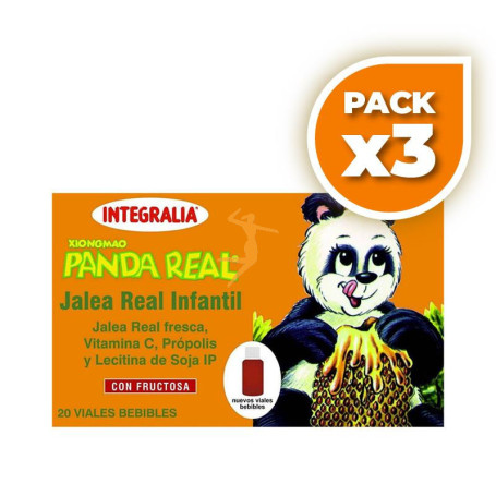 Pack 3x PANDA REAL PLUS 20 VIALES INTEGRALIA