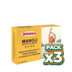 Pack 3x MANGO AFRICANO PLUS 60 CÁPSULAS INTEGRALIA