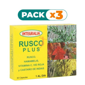 Pack 3x RUSCO PLUS 30 CÁPSULAS INTEGRALIA