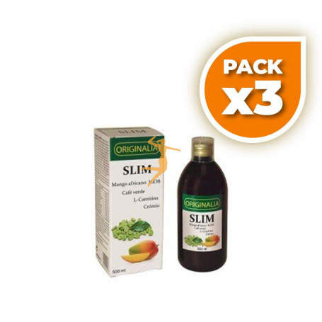 Pack 3x SLIM ORIGINALIA JARABE 500Ml. INTEGRALIA