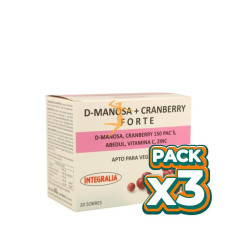 Pack 3x D-MANOSA + CRANBERRY FORTE 20 SOBRES INTEGRALIA
