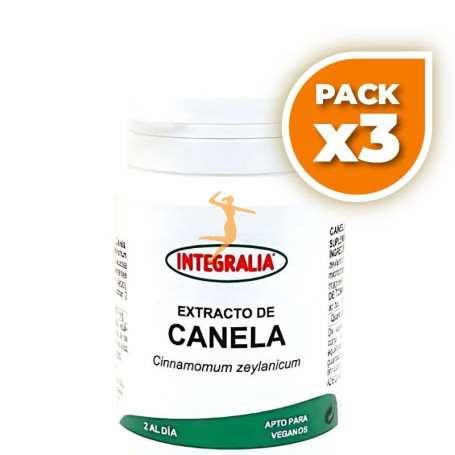 Pack 3x EXTRACTO DE CANELA 60 CÁPSULAS INTEGRALIA