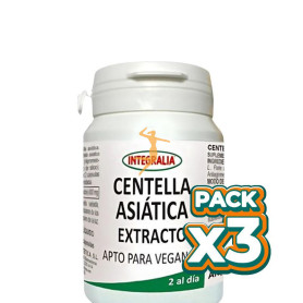 Pack 3x EXTRACTO DE CENTELLA ASIÁTICA 60 CÁPSULAS INTEGRALIA