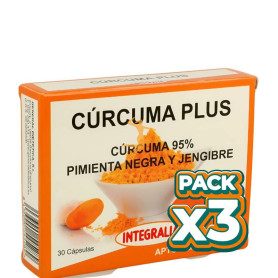 Pack 3x CÚRCUMA PLUS 30 CÁPSULAS INTEGRALIA