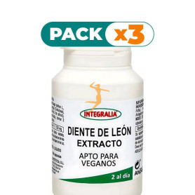 Pack 3x EXTRACTO DE DIENTE DE LEON 60 CÁPSULAS INTEGRALIA