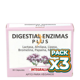 Pack 3x DIGESTIAL ENZIMAS PLUS 30 CÁPSULAS INTEGRALIA
