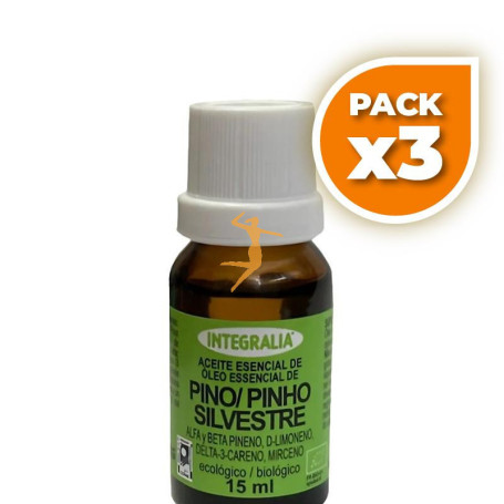 Pack 3x ACEITE ESENCIAL DE PINO SILVESTRE ECO 15ML INTEGRALIA