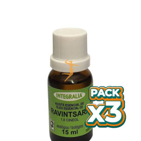 Pack 3x ACEITE ESENCIAL DE RAVINTSARA ECO 15ML INTEGRALIA