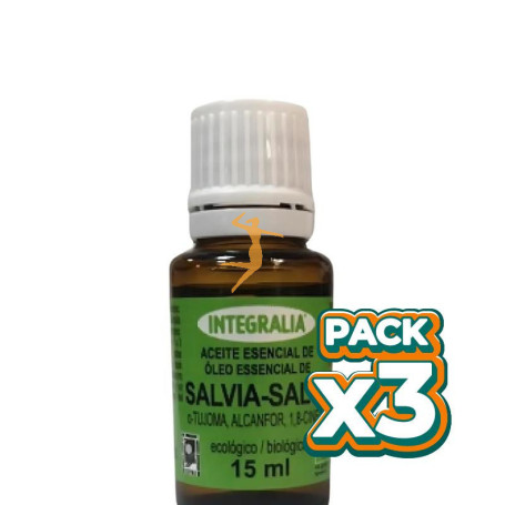 Pack 3x ACEITE ESENCIAL DE SALVIA ECO 15ML INTEGRALIA