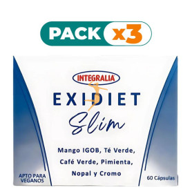 Pack 3x EXIDIET SLIM 60 CÁPSULAS INTEGRALIA