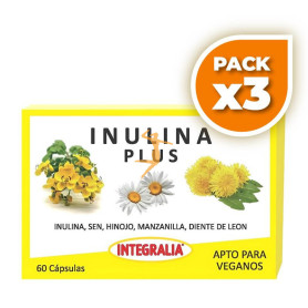 Pack 3x INULINA PLUS 60 CÁPSULAS INTEGRALIA