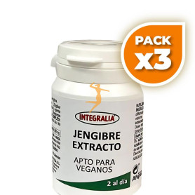 Pack 3x EXTRACTO DE JENGIBRE 60 CÁPSULAS INTEGRALIA