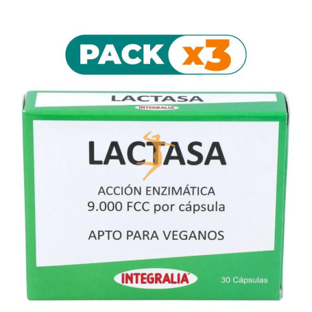 Pack 3x LACTASA 30 CÁPSULAS INTEGRALIA