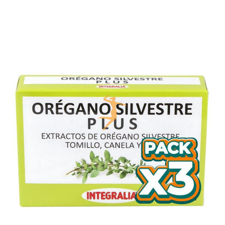 Pack 3x ORÉGANO SILVESTRE PLUS 60 CÁPSULAS INTEGRALIA
