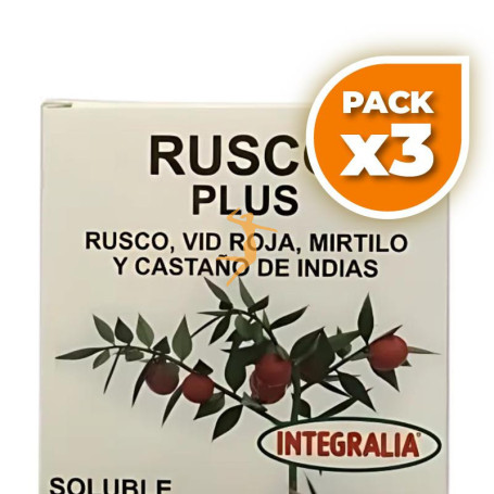Pack 3x RUSCO PLUS SOLUBLE 15 SOBRES INTEGRALIA