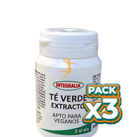 Pack 3x EXTRACTO DE TÉ VERDE 60 CÁPSULAS INTEGRALIA