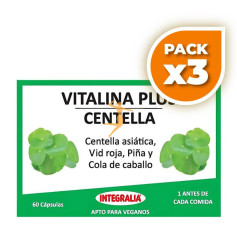 Pack 3x VITALINA PLUS CENTELLA 60 CÁPSULAS INTEGRALIA
