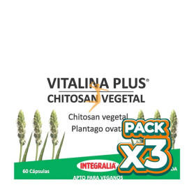 Pack 3x VITALINA PLUS CHITOSAN VEGETAL 60 CÁPSULAS INTEGRALIA