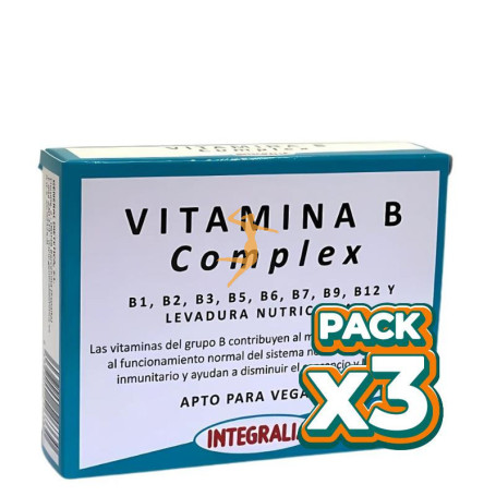 Pack 3x VITAMINA B COMPLEX 30 CÁPSULAS INTEGRALIA
