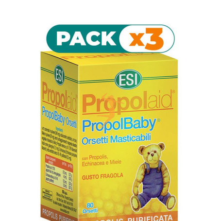 Pack 3x PROPOLAID PROPOLBABY 80 COMPRIMIDOS ESI