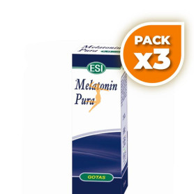 Pack 3x MELATONINA PURA GOTAS 1Mg. 50Ml. TREPAT DIET - ESI