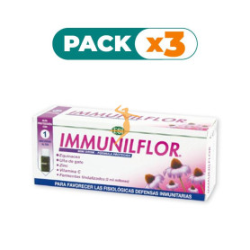 Pack 3x IMMUNILFLOR MINI DRINK 12 VIALES TREPAT DIET - ESI