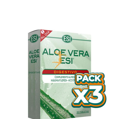 Pack 3x ALOE VERA ESI DIGESTIVO 30 TABLETAS TREPAT DIET - ESI