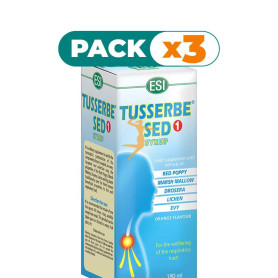 Pack 3x TUSSERBE SED 1 JARABE 180Ml. TREPAT DIET - ESI