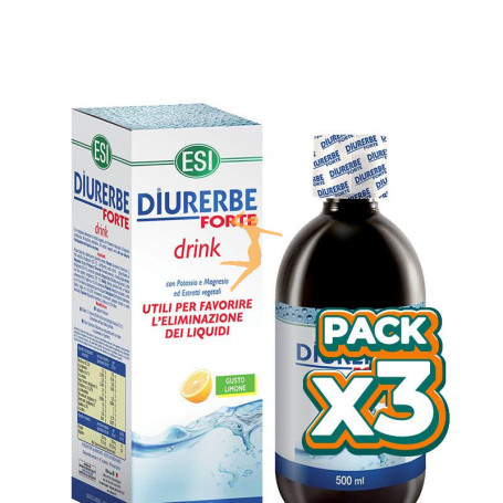 Pack 3x DIURERBE FORTE FLUIDO 500Ml. TREPAT DIET - ESI