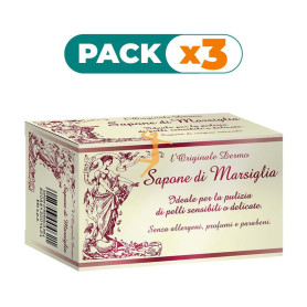 Pack 3x JABÓN DE MARSELLA PASTILLA 200Gr. TREPAT DIET - ESI