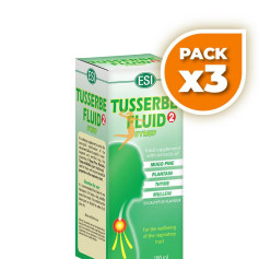 Pack 3x TUSSERBE FLUID 2 JARABE 180Ml. TREPAT DIET - ESI