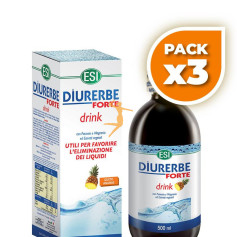 Pack 3x DIURERBE FORTE DRINK SABOR PIÑA 500Ml. TREPAT DIET - ESI