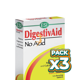 Pack 3x DIGESTIVAID NO ACID 12 TABLETAS TREPAT DIET - ESI