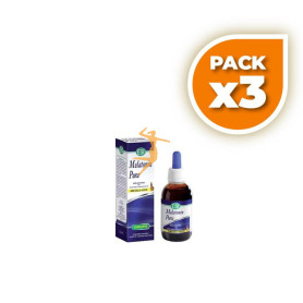 Pack 3x MELATONINA PURA CON HIERBAS 1Mg. 50Ml. TREPAT DIET - ESI