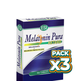 Pack 3x MELATONINA PURA RETARD 1,9Mg. 60 MICROTABLETAS ESI