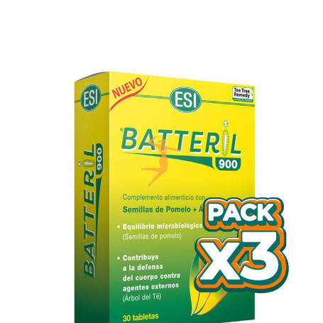 Pack 3x BATTERIL 900 30 TABLETAS ESI