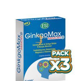 Pack 3x GINKGOMAX MEMORY 30 TABLETAS ESI
