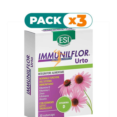 Pack 3x IMMUNILFLOR URTO 30 CÁPSULAS ESI