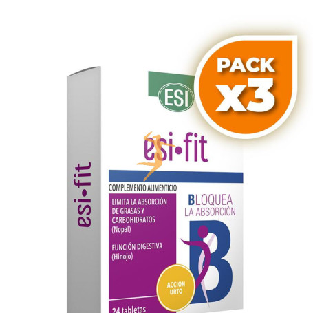 Pack 3x FIT BLOQUEA URTO 24 TABLETAS ESI