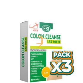 Pack 3x COLON CLEANSE LAX FORTE 15 TABLETAS ESI
