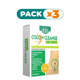 Pack 3x COLON CLEANSE LAX FORTE 30 TABLETAS ESI