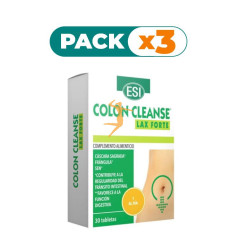 Pack 3x COLON CLEANSE LAX FORTE 30 TABLETAS ESI