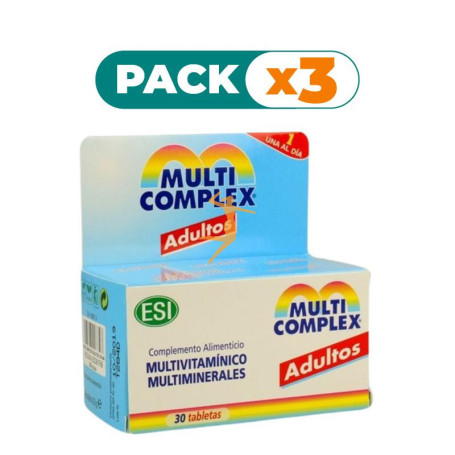 Pack 3x MULTI COMPLEX ADULTOS 30 COMPRIMIDOS ESI