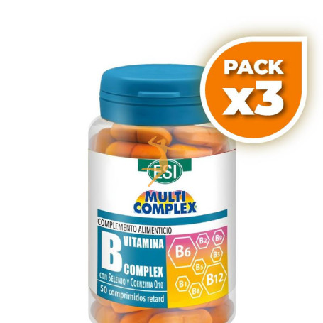 Pack 3x MULTICOMPLEX VITAMINA B 50 COMPRIMIDOS ESI