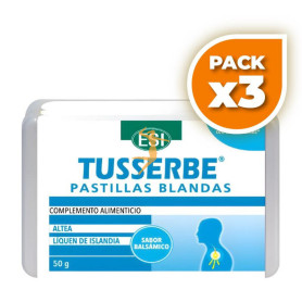 Pack 3x TUSSERBE PASTILLAS BLANDAS 50G ESI