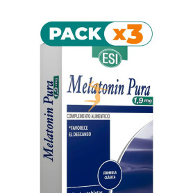 Pack 3x MELATONIN PURA 1,9MG 30 MICROTABLETAS ESI