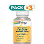 Pack 3x CALCIUM AND MAGNESIUM 90 CÁPSULAS VEGETALES SOLARAY