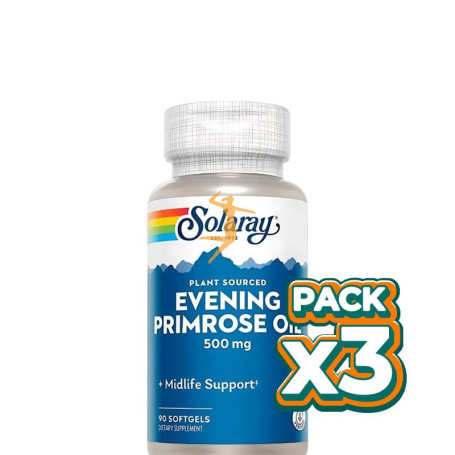 Pack 3x EVENING PRIMROSE OIL 90 PERLAS SOLARAY
