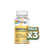 Pack 3x EUROCALM 60 CÁPSULAS VEGETALES SOLARAY